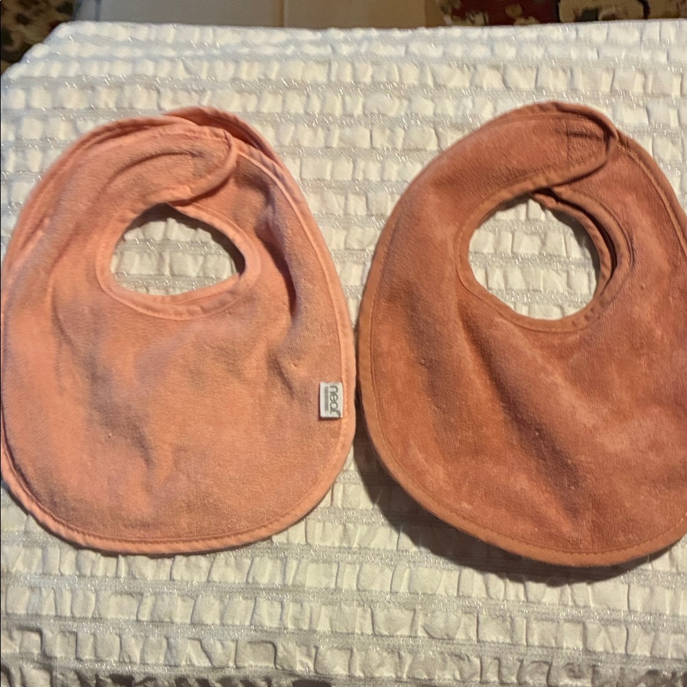 Pink & Mauve Baby Bib Set of 4
